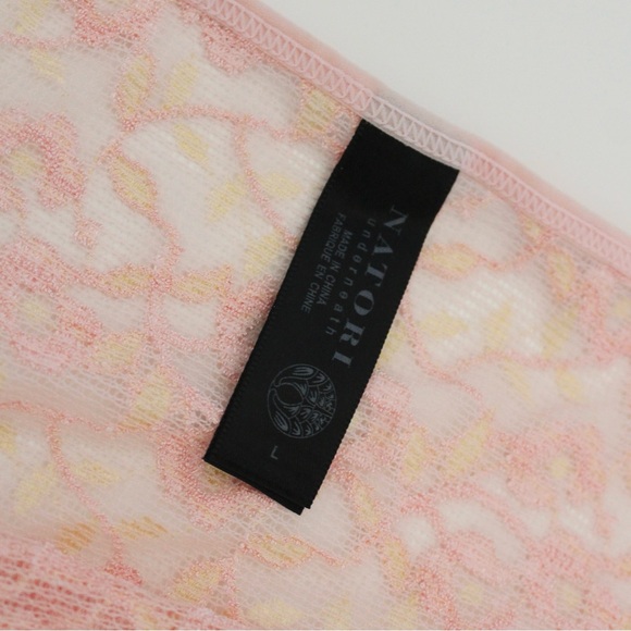 Y2K Coquette Pink Sheer Lace Floral Cami Top - Picture 4 of 6